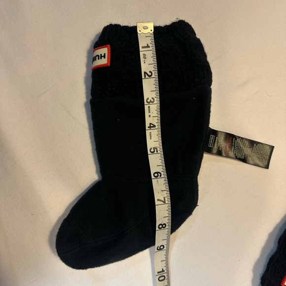 Hunter kids socks rubberized logo patch at rolled cuffs. Size XS (2 pairs ) - Picture 6 of 12